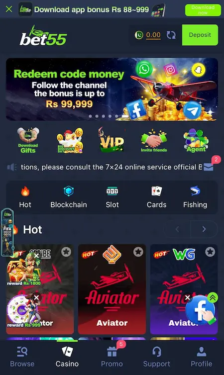 Bet55 Game download